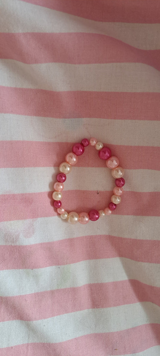 Pink-Glass Beaded bracelet